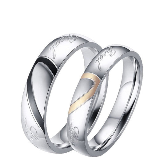 Bague couple éternel | Or blanc