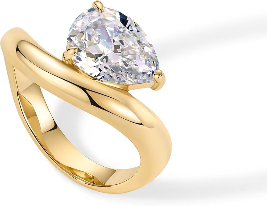 Bague promesse ondulée | Or