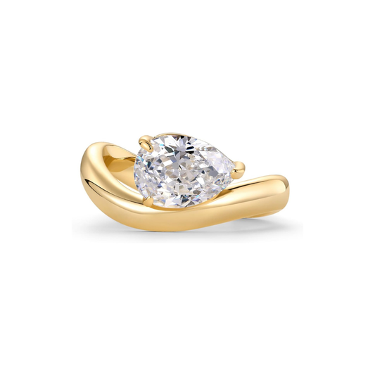 Bague promesse ondulée | Or