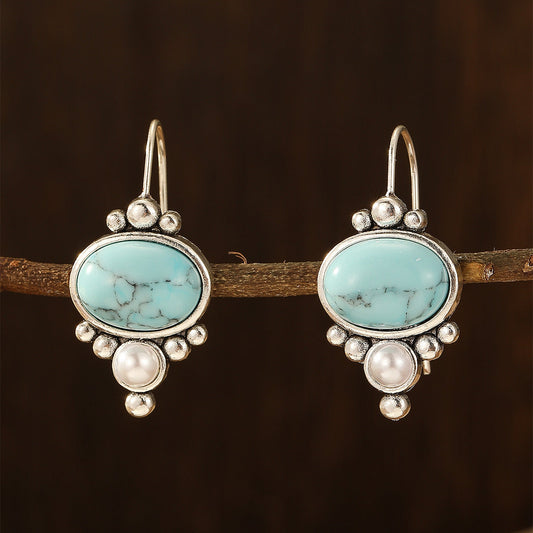 Boucles d'oreilles Briselle rivage | Or blanc