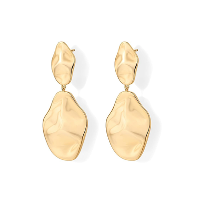 Boucles d'oreilles vague ondulée | Or