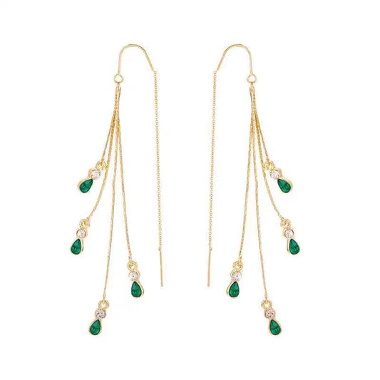 Boucles d'oreilles à pampilles Calixte Moreau | Or