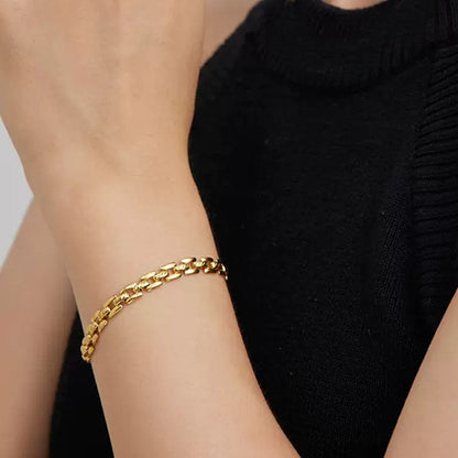 Bracelet chaîne Montre | Or