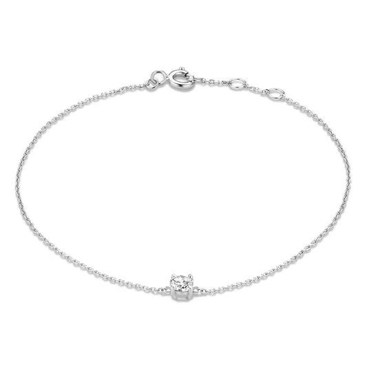 Bracelet Cléa en pierre | Or blanc