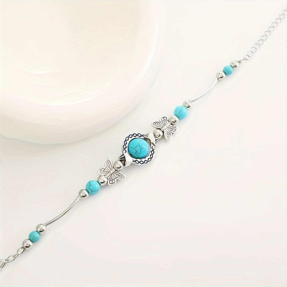 Bracelet Oasis Vol de papillon | Or blanc