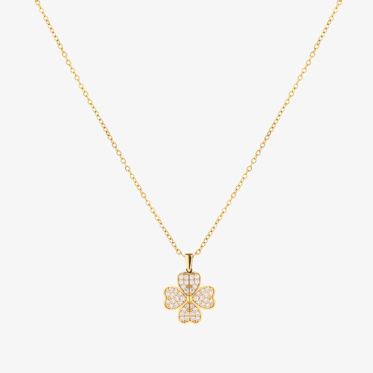 Collier fleur cœur | Or