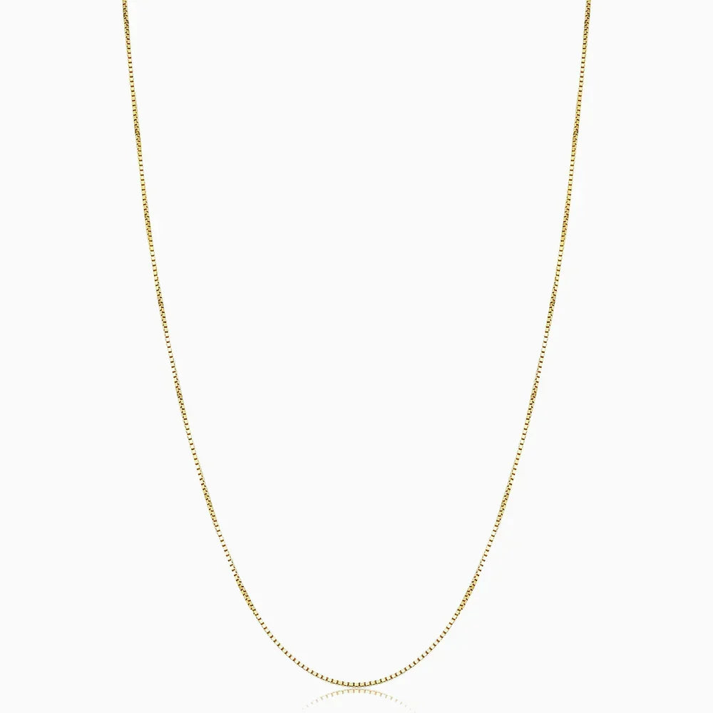 Collier maillon cubain | Or blanc