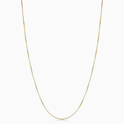 Collier maillon cubain | Or blanc
