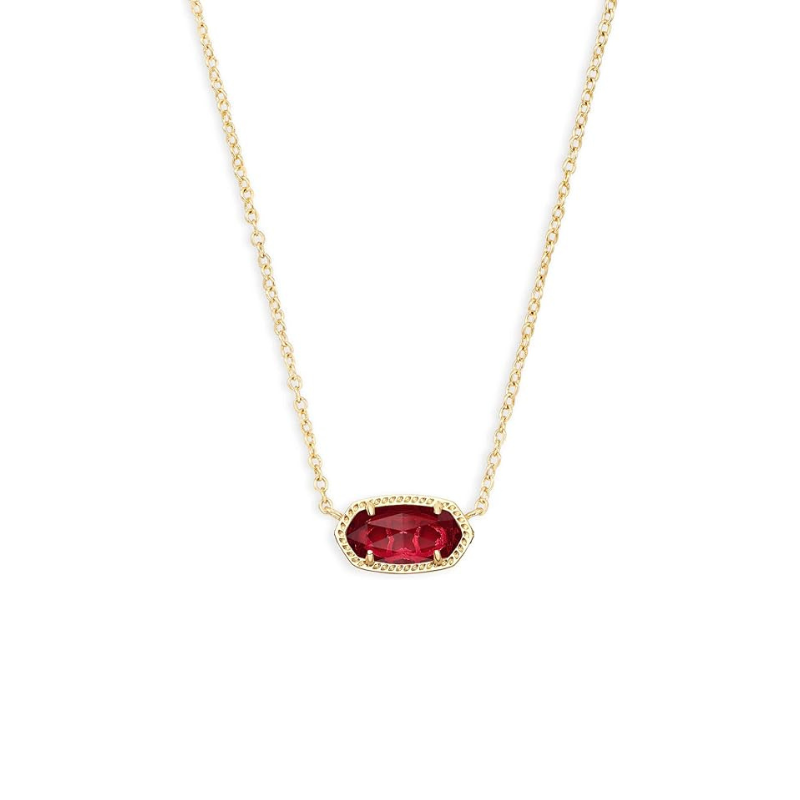 Collier ovale classique en rubis | Or