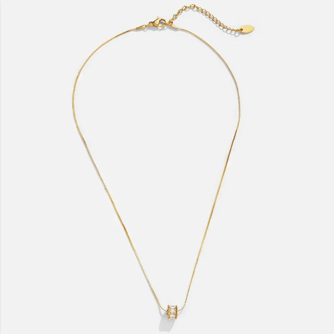 Collier à baril poli Élina | Or