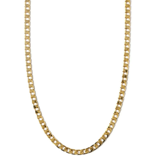 Collier en chaîne à maillons Plats | Or