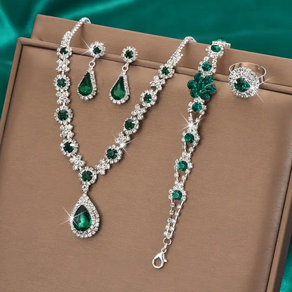 Ensemble de bijoux Adriana Lysandre | Or blanc