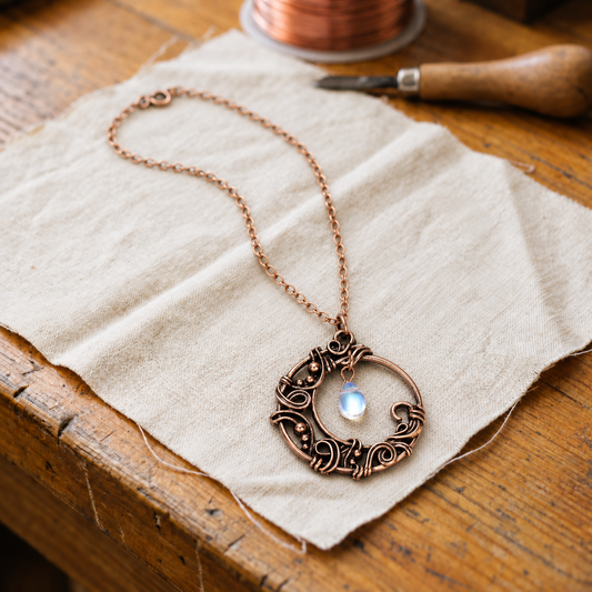 Collier en cuivre Goutte