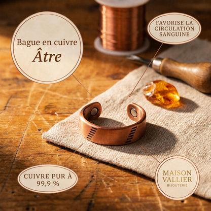 Bague en cuivre Âtre