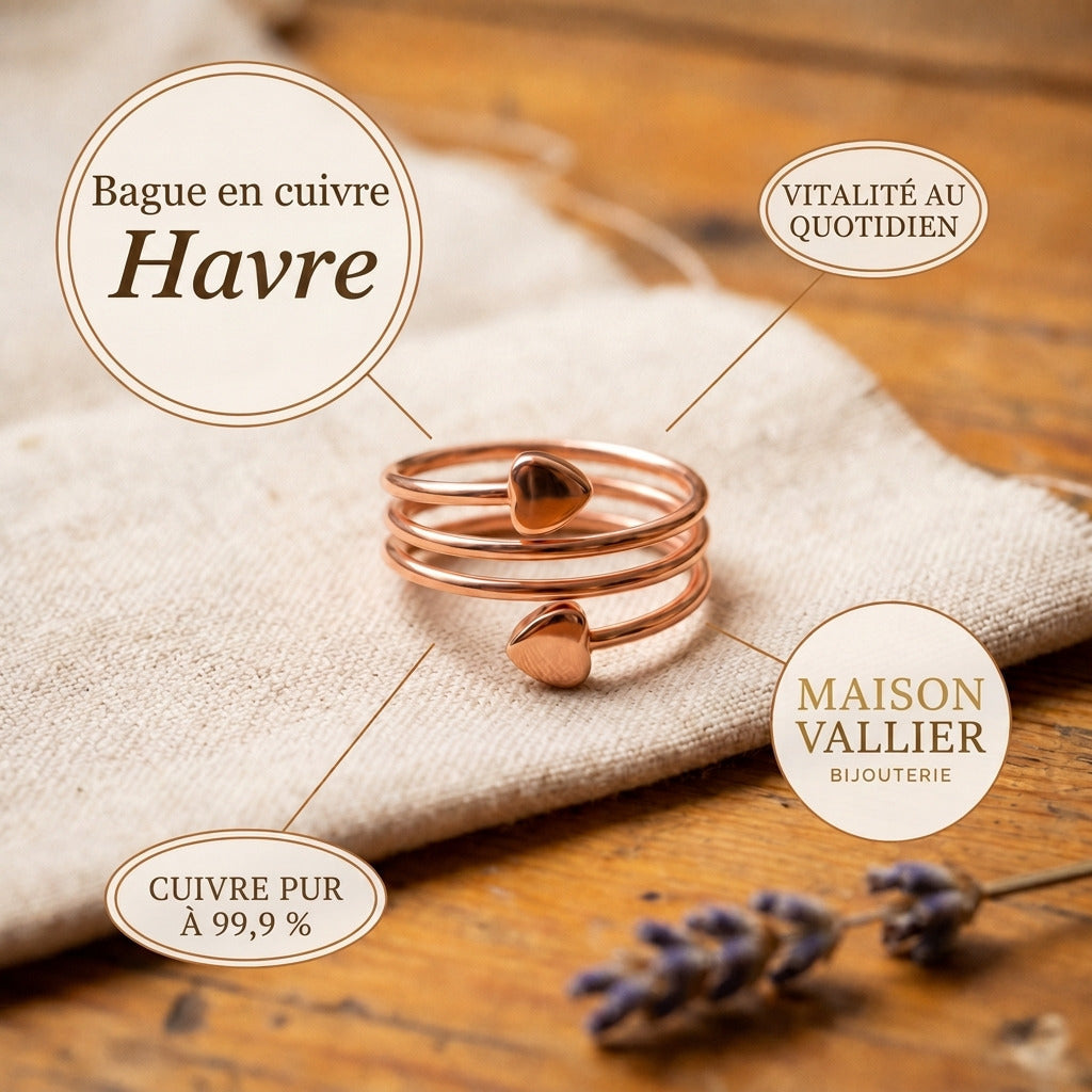 Bague en cuivre Port