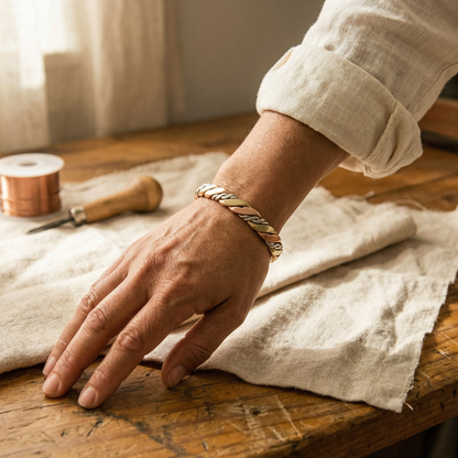 Bracelet en cuivre Pierre