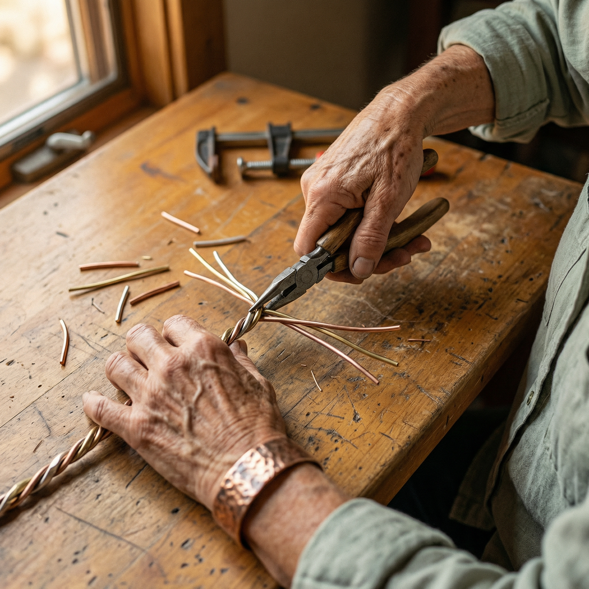 Bracelet en cuivre Pierre
