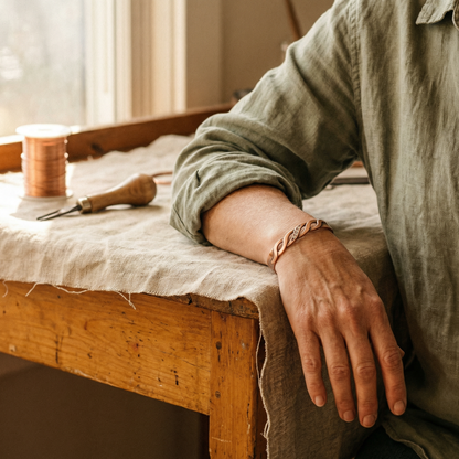 Bracelet en cuivre Lisière
