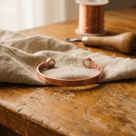 Bracelet en cuivre Flamme