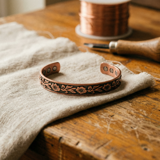 Bracelet en cuivre Vrille