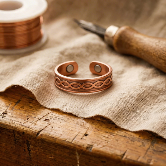 Bague en cuivre Charbon