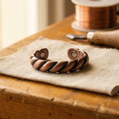 Bague en cuivre Fourche