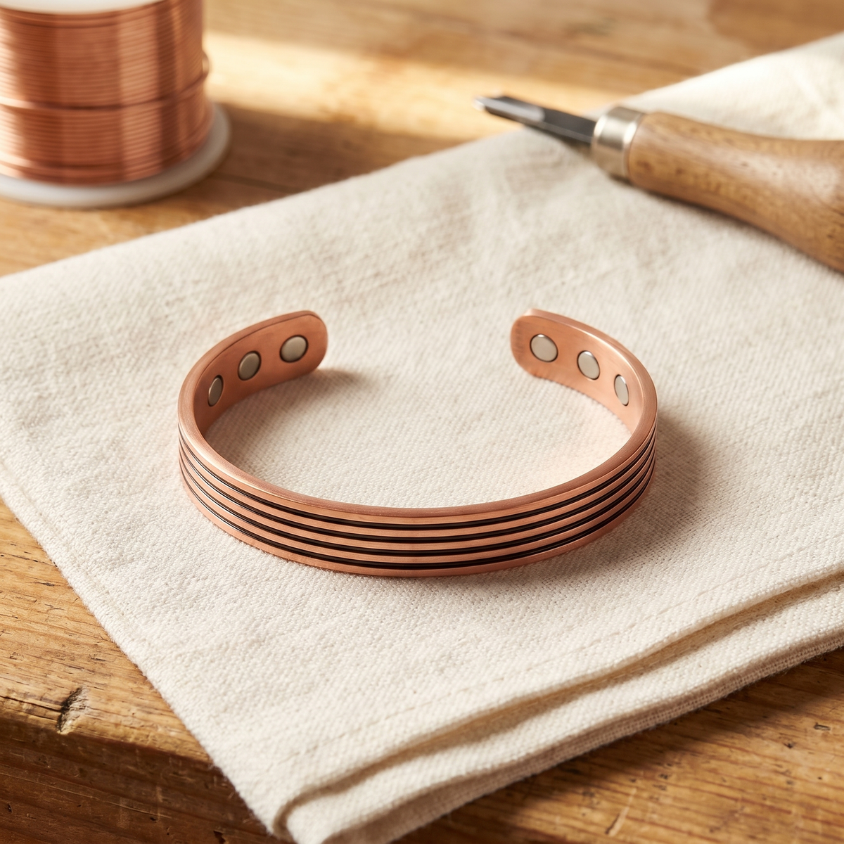Bracelet en cuivre Sauge