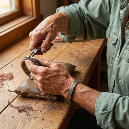 Bracelet en cuivre Menhir