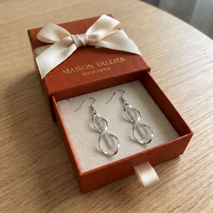 Boucles d'oreilles en spirale rayon de soleil | Or